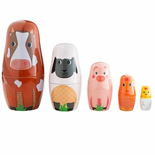 Tidlo Matryoshka živali na kmetiji