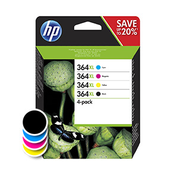 HP komplet kartuš 364XL (N9J74AE), črna-modra-rdeča-rumena
