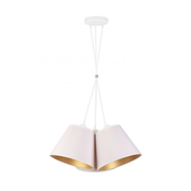 Duolla - Viseci luster na sajli TWIGGY 3xE27/40W/230V precnika 60 cm, beo
