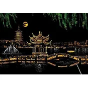 shumee West Lake Hangzhou Magic Scratch Card 40x28 cm