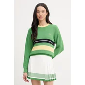 Lacoste pulover ženski z dodatkom volne