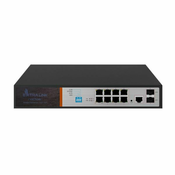 slomart extralink victor | poe stikalo | 8x gigabitna poe/poe+, 2x sfp, 1x konzolna vrata, 150W, upravljivo