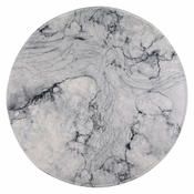 Svijetlo sivi perivi okrugli tepih o 100 cm – Vitaus