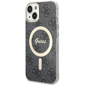 Guess Guess 4G MagSafe - ohišje za iPhone 15 (črno)