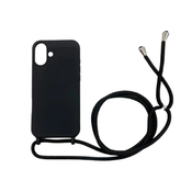CELLECT TPU+PC case crno sa uzicom iPhone 16 Plus crno