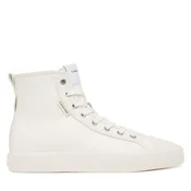 Modne superge Calvin Klein Vulc Lace Up Hightop Lth HW0HW03076 Bela