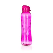 Steklenica, 610 ml, plastika, Slim, roza