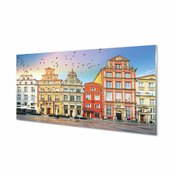 tulup.si Slika na akrilnem steklu Gdansk stare mestne stavbe 125x50 cm 4 obešalnika