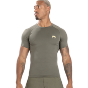 Venum Contender Mens Short Sleeve Rashguard, Khaki - S