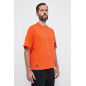 Pamucna majica adidas Originals za muškarce, boja: narancasta, s aplikacijom