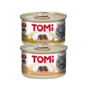 TOMI Cat konzerva za macke komadici u gelu - Losos i piletina 85g