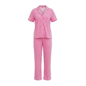 Trendyol ženski set pidžama Thmaw27Pt00141, roze-prugasta