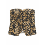 MANGO Top LEO rjava/svetlo rjava