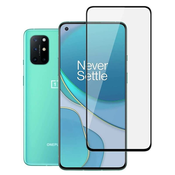 Zaščitno kaljeno steklo 3D z okvirjem za OnePlus 8T – črno