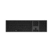 KeySonic KSK-8023BTRF (DE) keyboard Universal Bluetooth QWERTZ German Anthracite, Black