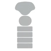 INF Komplet obližev za popravilo pete obutve: Popravite obrabo in poškodbe Grey, (5000287456)