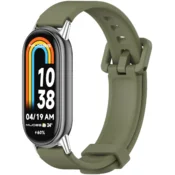 GS Silikonski pašček za Xiaomi Smart Band 10/9/8, zelen