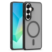 Mat TPU ovitek MagSafe za Samsung Galaxy A16 4G/5G/A17 4G/5G/A18 5G, črn