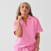 MP ženska X Tatiana vafel polo majica - Pretty Pink - L