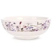 Northix Porcelanasta skleda za solato, 1,6 l, 20,5 cm, vzorec divjega cvetja