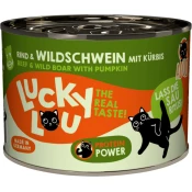 Lucky Lou Life Stage mačja hrana Adult - govedina in divji prašič - 200 g