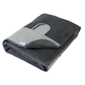 BabyMatex Otroška odeja 75x100 MIKY temno siva pepelnato
