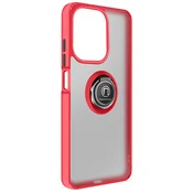 AVIZAR Ovitek za Oppo A5 Pro z obročastim stojalom in magnetno pritrditvijo, Rdeča, (5000189857)