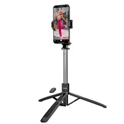 LINQ LinQ, Raztegljiva palica za selfije Bluetooth s stabilno podporo za vrtenje stativa, Črna, (5000192533)