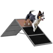 PawHut PawHut Oprema za agility most za pse z nedrsečo površino, siva, (5000240048)
