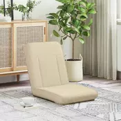 vidaXL Tlorisni stol krema 50 x 73 x 60 cm blago