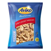 Pomfri Wedges (krhlji) z začimbo Spicy Jacket Wedges Aviko, 2,5 kg, zm.