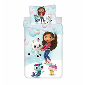 Dječja posteljina za krevet za jednu osobu od mikrovlakana 140x200 cm Gabbys Dollhouse bubbles – Jerry Fabrics