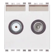 VIMAR EIKON TV-RD-SAT JEDNOS.2 IZLAZA 2M TV/SAT BIJELI VI20302.01.B