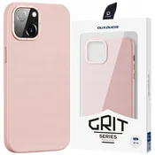 Ovitek Dux Ducis Grit usnjen za iPhone 14 Plus (MagSafe), roza