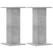 Vidaxl Stojalo za rastline 2 kosa betonsko sivo 30x30x60 cm inž. les