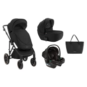 KikkaBoo Kolica Thea 3in1 set sa autosedištem I-Prime I-size i tvrdom korpom Black (KKB20134 SET)