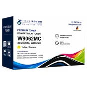 Kompatibilni toner HP W9062MC za HP W9060MC za HP COLOR LASERJET MANAGED E55040, E57540 rumen – 12.500 strani