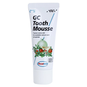 GC Tooth Mousse Strawberry remineralizacijska zaĹˇÄŤitna krema za obÄŤutljive zobe brez fluorida za profesionalno uporabo (Topical Creme with Calcium  Phosphate) 35 ml