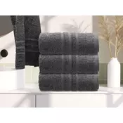 Ljubki dom Brisača Classic 50 x 100 cm temno siva, 100% bombaž