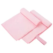 Vidaxl Športne brisače 2 szt. Roza 50 x 30 cm Poliester in poliamid