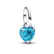 Pandora Srebrni mini obesek Turkizno srce Me 793827C01