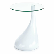 Okrugli pomocni stol sa staklenom plocom o 45 cm Pop - Tomasucci