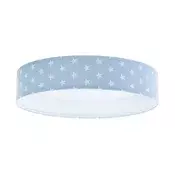 LED prigušiva svetiljka GALAXY KIDS LED/24W/230V zvezdice plava/bela + daljinski upravljac