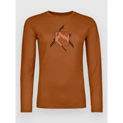 Ortovox 185 Merino Mtn Cutout Base Layer Top bristle brown