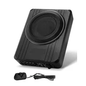 VEVOR Avtomobilski subwoofer tanek napajan pod sedežem 322x235x80 mm črn