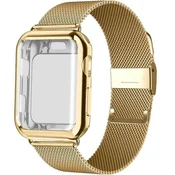 Overboard Milanska zapestnica + ovitek z zaščitnim ovitko za Apple Watch 1/2/3/4/5/6/SE 38/40/MM, zlata