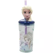 Šalica sa slamkom i 3D figurom Stor Frozen - Snowy Tale, 360 ml