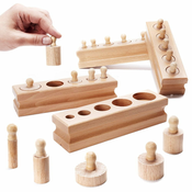 Montessori sorter drveni cilindrični utezi