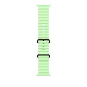 49mm Neon Green Ocean Band - Black Titanium Finish