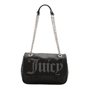 Juicy Couture Torba za čez ramo črna/srebrna